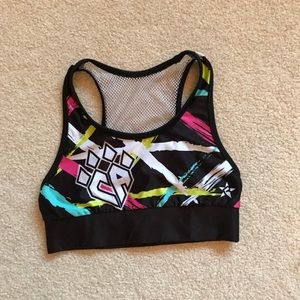 Cheer athletics graffiti sportbra